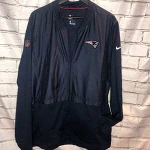 Nike Dri-Fit NFL New England Patriots Full Zip Hybrid On Field Jacket | Men’s XL